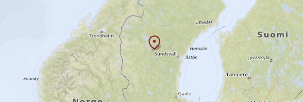 Carte Suède septentrionale - Suède