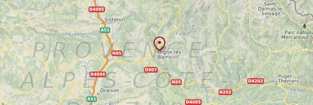 Carte Alpes-de-Haute-Provence - Provence