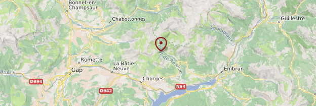 Carte Hautes-Alpes - Alpes
