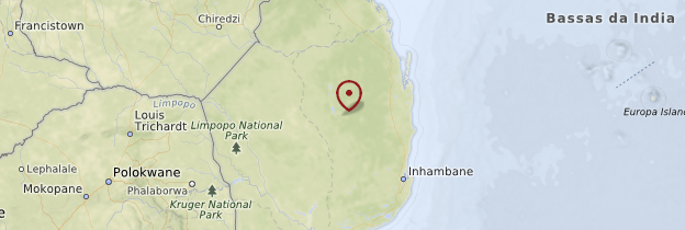 Carte Province de Inhambane - Mozambique