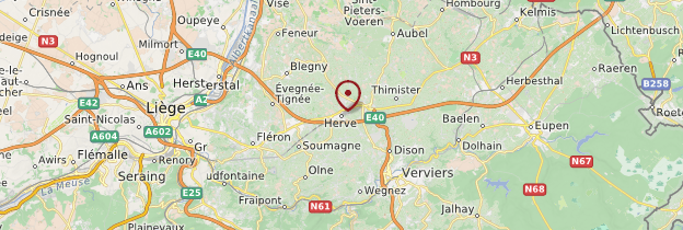 Carte Province de Liège - Belgique