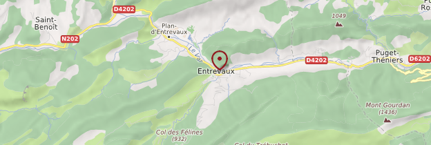 Carte Entrevaux - Provence