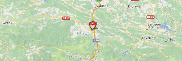 Carte Foix - Midi toulousain - Occitanie
