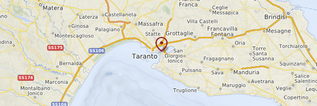 Carte Taranto (Tarente) - Pouilles