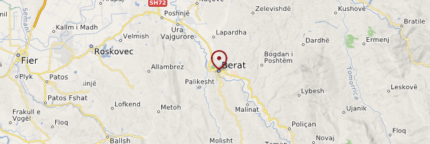 Carte Berat - Albanie
