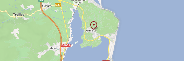 Carte Leucate - Languedoc-Roussillon