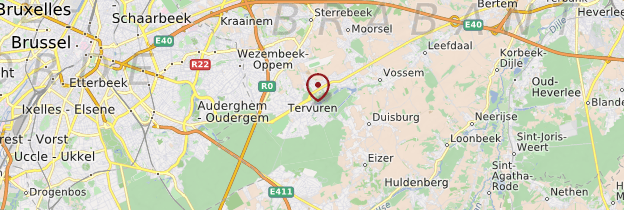 Carte Tervuren - Belgique