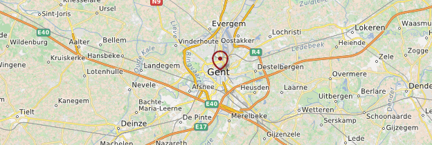 Carte Gand (Gent) - Belgique