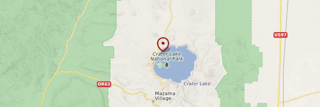 Carte Crater Lake National Park - États-Unis