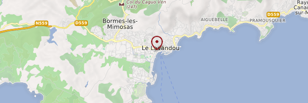 Carte Le Lavandou - Côte d'Azur