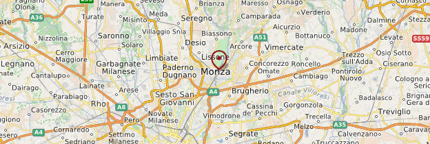 Carte Monza - Italie