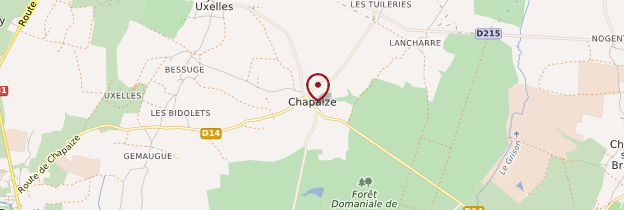 Carte Chapaize - Bourgogne