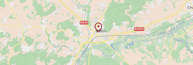 Carte Noyon - Picardie