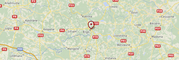 Carte Ergli - Lettonie