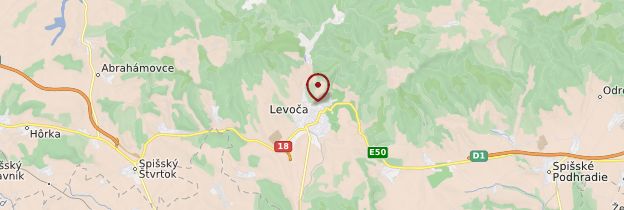 Carte Levoča - Slovaquie