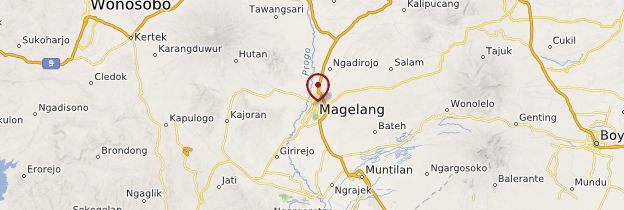 Carte Magelang - Indonésie