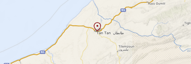 Carte Tan-Tan - Maroc