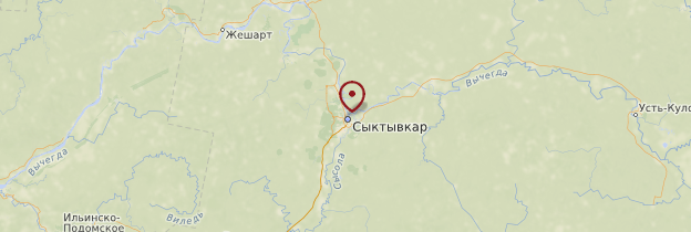 Carte Syktyvkar - Russie