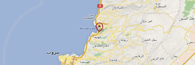 Carte Jounieh - Liban