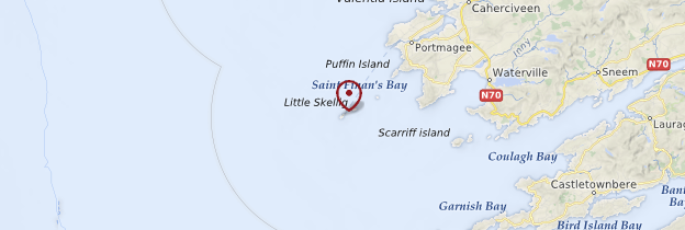 Carte Îles Skellig - Irlande