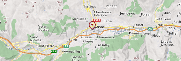 Carte Aosta (Aoste) - Italie