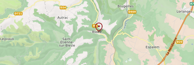 Carte Blesle - Auvergne