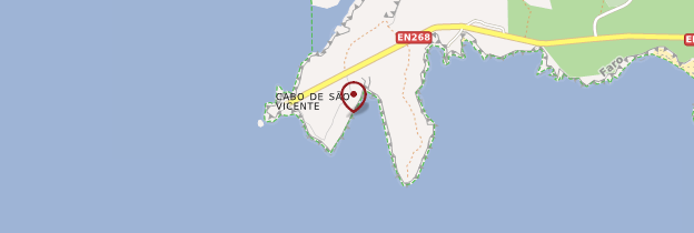 Carte Cap Saint-Vincent - Algarve