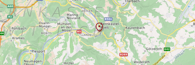 Carte Bernkastel-Kues - Allemagne
