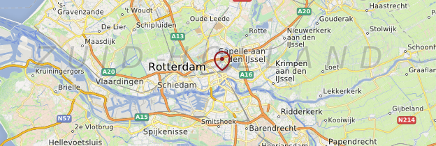 Carte Rotterdam - Pays-Bas