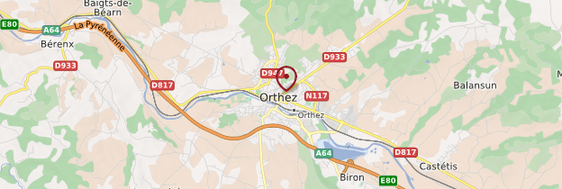 Carte Orthez - Pays basque et Béarn