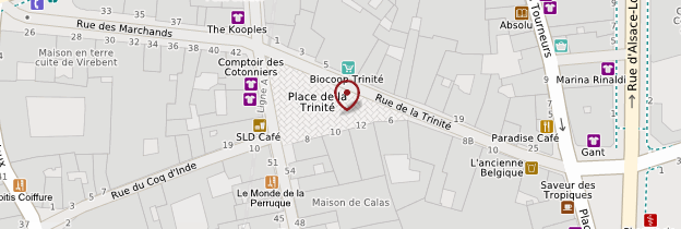 Carte Place de la Trinité - Toulouse