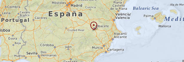 Carte Province d'Albacete - Espagne