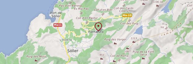 Carte Fornalutx - Majorque