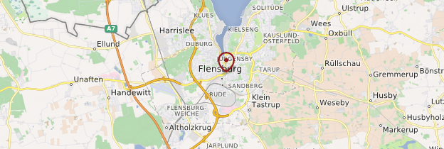 Carte Flensburg - Allemagne