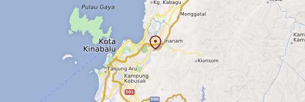 Carte Kota Kinabalu - Bornéo