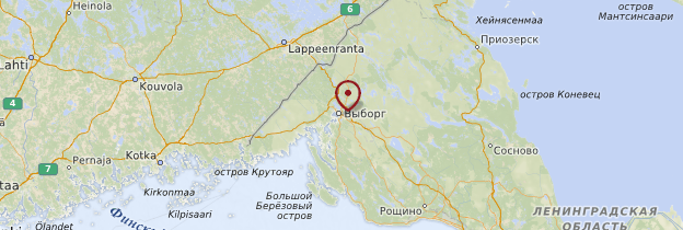 Carte Vyborg - Russie