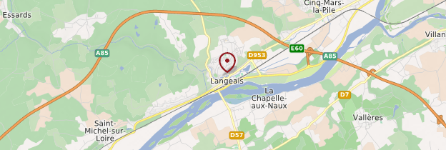 Carte Langeais - Châteaux de la Loire