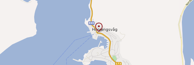 Carte Honningsvåg - Norvège