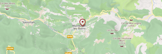 Carte Montbrun-les-Bains - Ardèche, Drôme