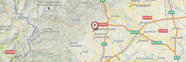 Carte Castellamonte - Italie
