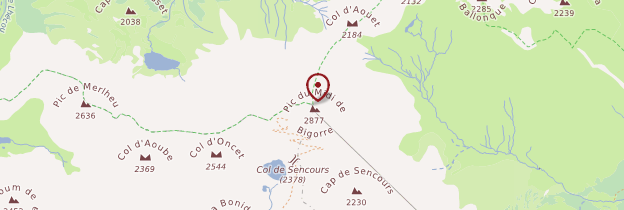 Carte Pic du Midi de Bigorre - Midi toulousain - Occitanie