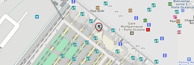 Carte Gare Montparnasse - Paris