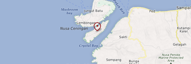 Carte Nusa Ceningan - Bali