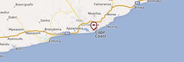Carte Cape Coast - Ghana