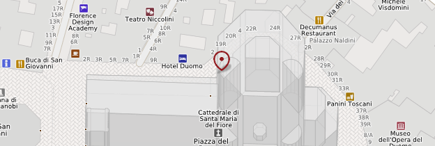 Carte Piazza del Duomo - Florence