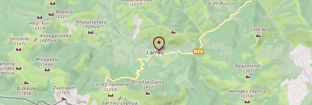 Carte Larrau - Pays basque et Béarn