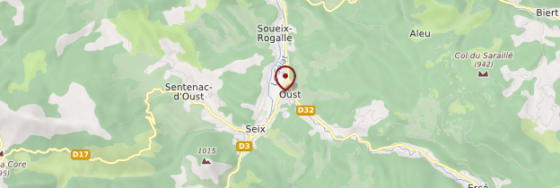 Carte Oust - Midi toulousain - Occitanie