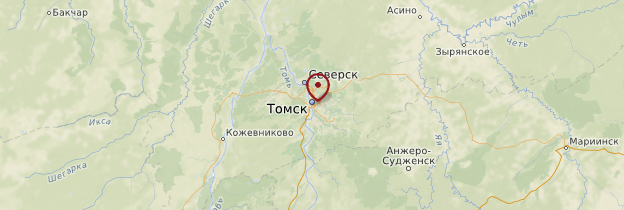 Carte Tomsk - Russie