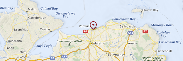 Carte Les Glens of Antrim - Irlande