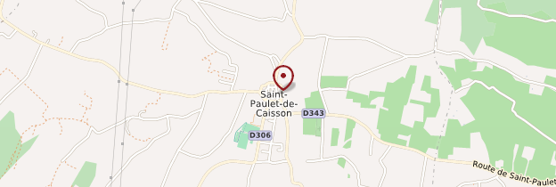 Carte Saint-Paulet-de-Caisson - Languedoc-Roussillon
